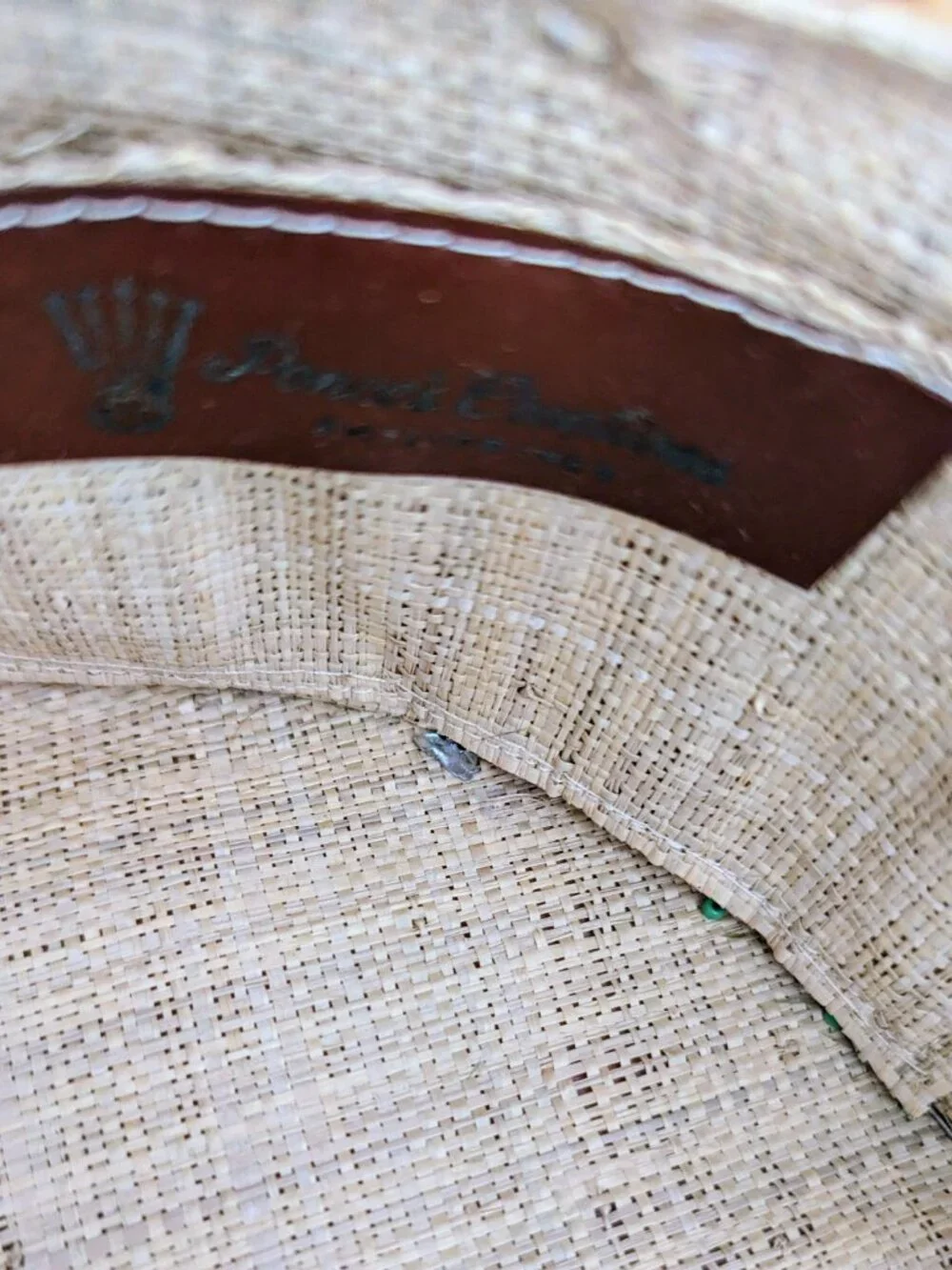 Vintage Floral Wicker And Straw Purse By Ponces Creations Philippines, 50's-60's - Picture 6 of 15
